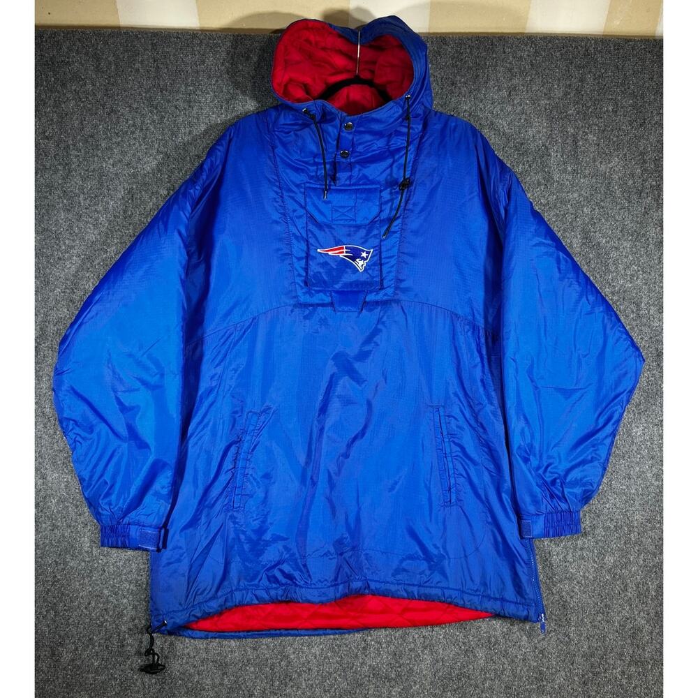 Vintage 90s Vintage New England Patriots Jacket Medium Blue NFL